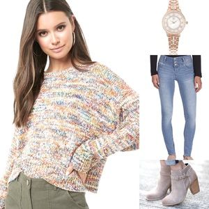 2/$15🆑NWOT Multi-Color Oversized Sweater